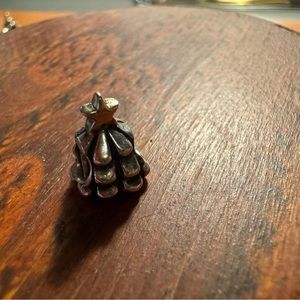 Pandora 14k and Silver Christmas Tree Charm